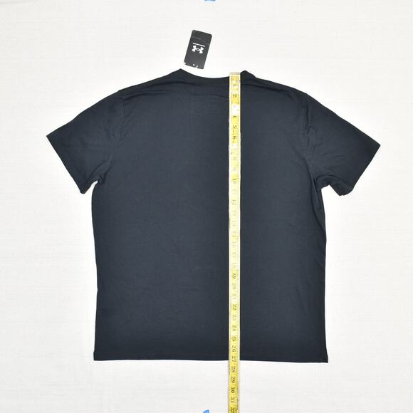 NEW Under Armour Women's T Shirt Crew Cotton Blend Black Size S Campus Oversize - Picture 5 of 8